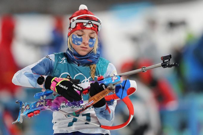 ZOH 2018, biatlon sprint Ž: Markéta Davidová