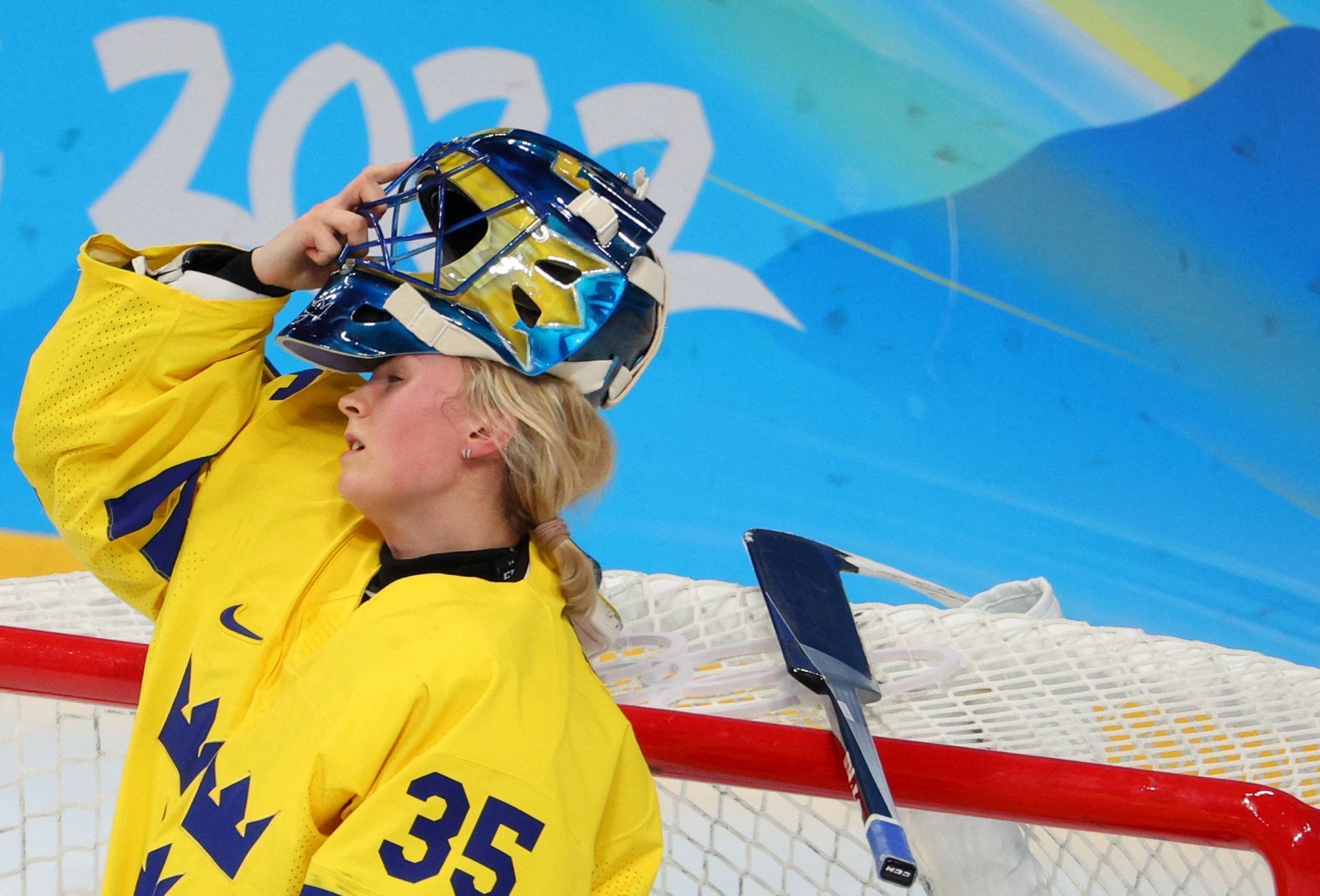 OH 2022, Peking, hokej žen, čtvrtfinále, Kanada - Švédsko, Ida Bomanová