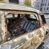 Ohořelé vraky z Ukrajiny instalace Signal Velčovský