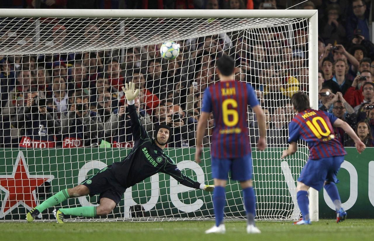 Semifinále LM: Barcelona - Chelsea (Neproměněná penalta Lionela Messiho)