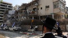 Aftermath of missile attack from Iran on Israel, in Ramat Gan