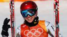 Ester Ledecká v super-G na ZOH 2018