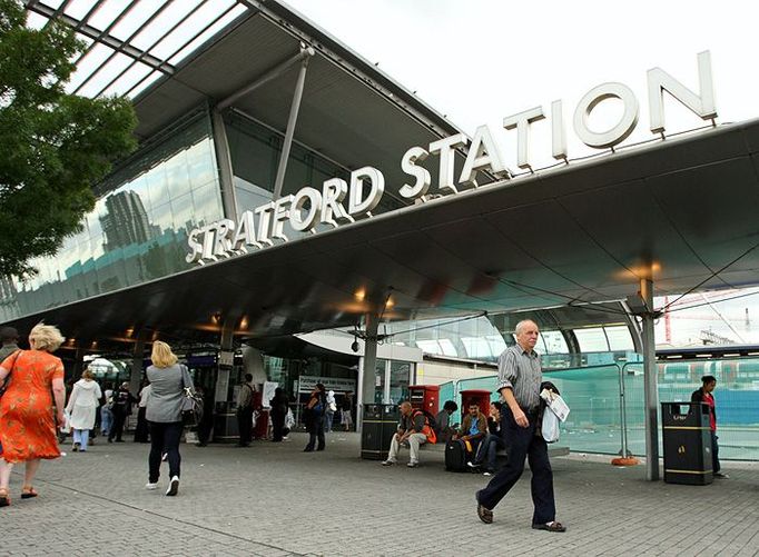 Stratford. Tato londýnská čtvrť (s dopravní dostupností vlakem, metrem či autobusem) bude za čtyři roky hlavním centrem olympijských her v Londýně.