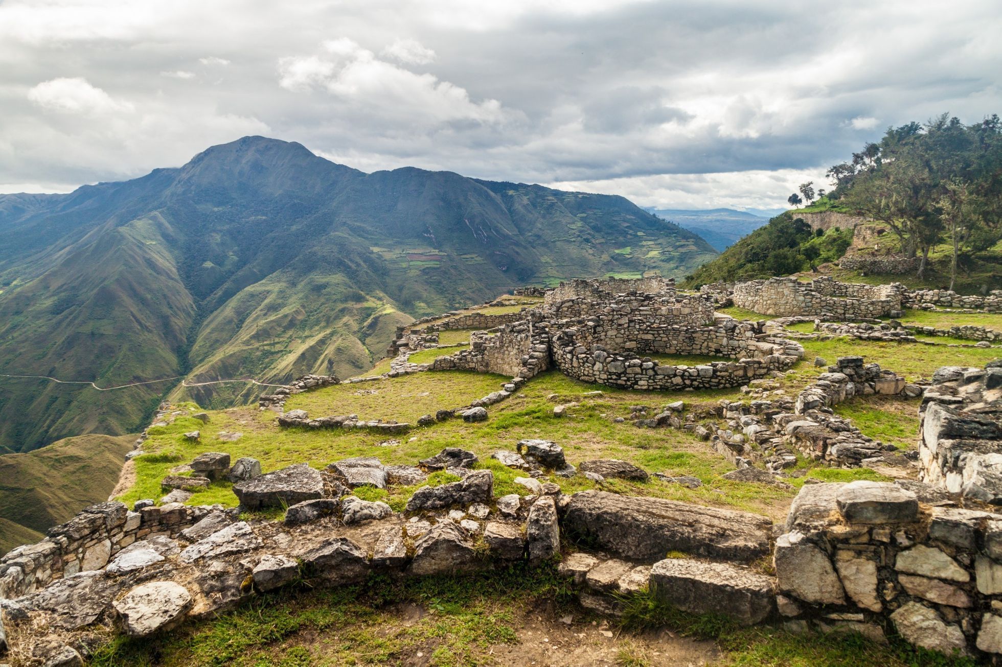 Kuélap, archeologické pozůstatky města kultury Chachapoyas, severní Peru