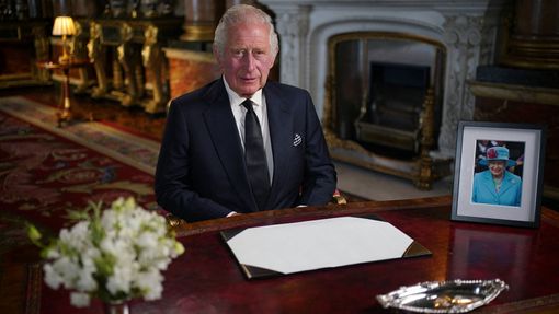 Britský král Karel III. během svého prvního projevu ve funkci v pátek 9. září 2022