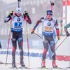 SP v biatlonu 2018/19, Oberhof, štafeta mužů: Tomáš Krupčík (vlevo) a Jakub Štvrtecký