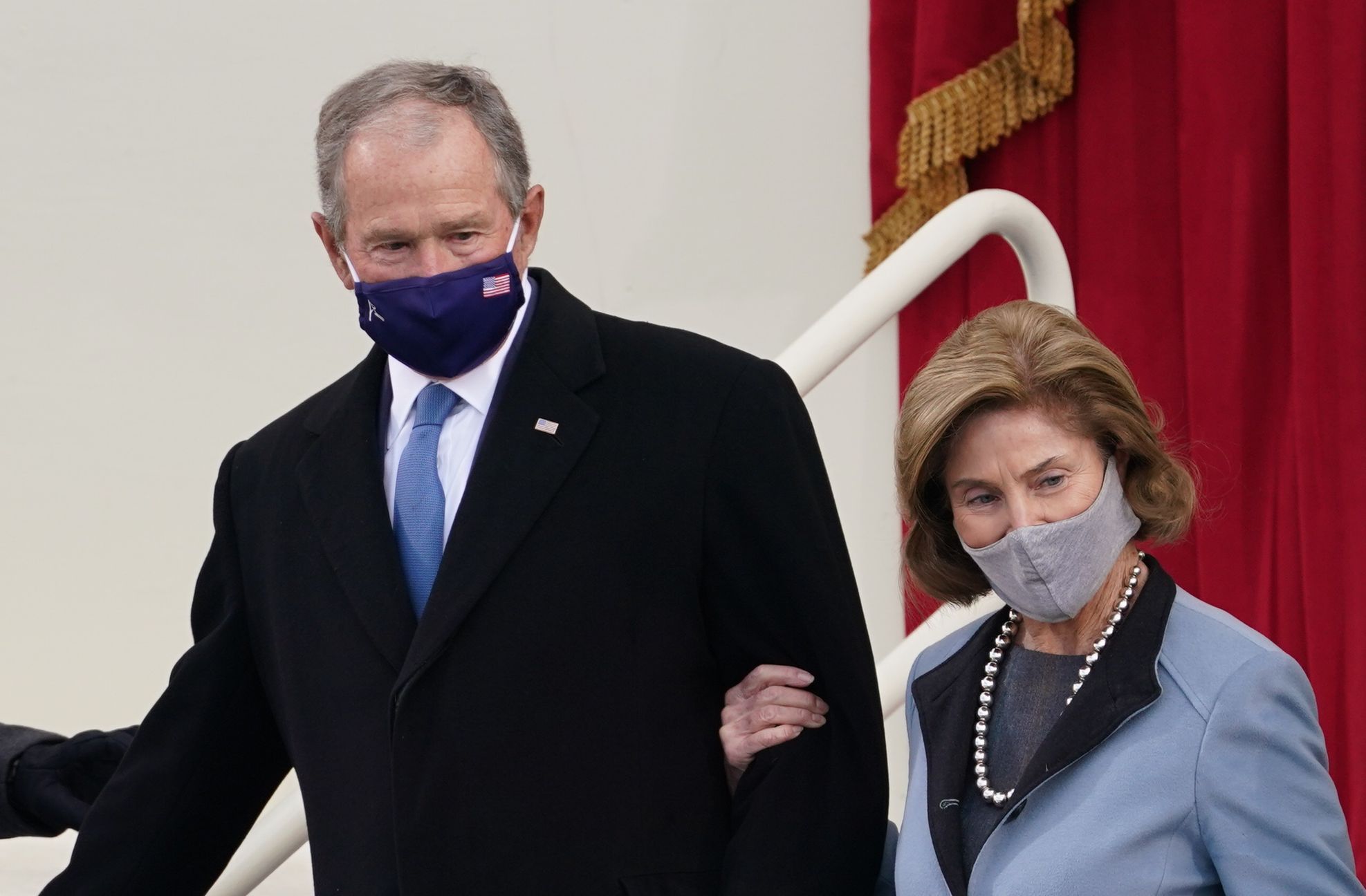 George Bush, Laura Bushová, inaugurace