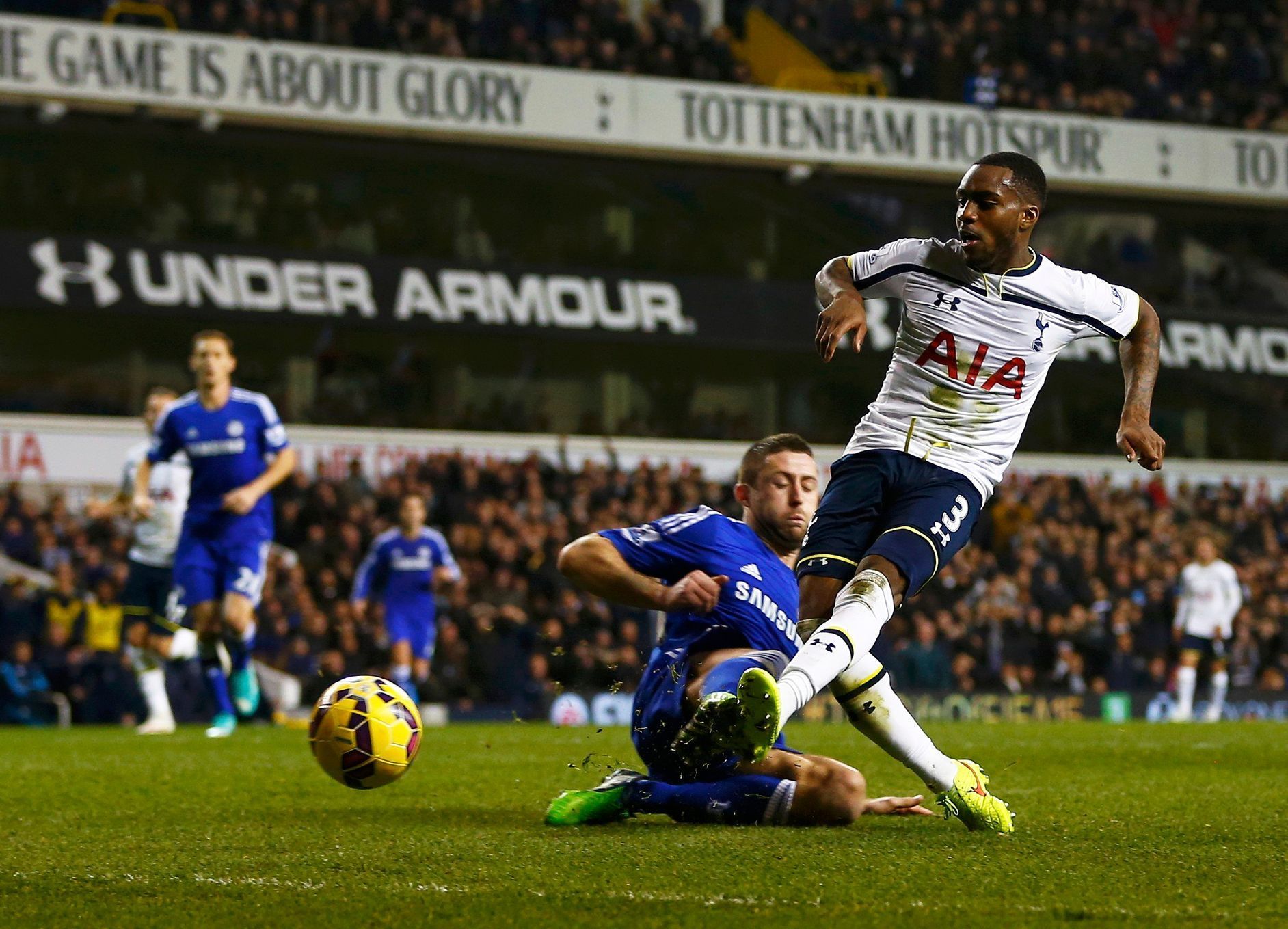 PL, Tottenham - Chelsea: Danny Rose (3) dává gól