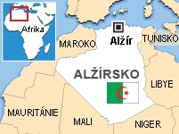 Mapa - Alžírsko