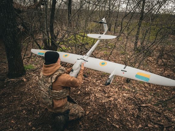 Příprava startu německého dronu Vector.