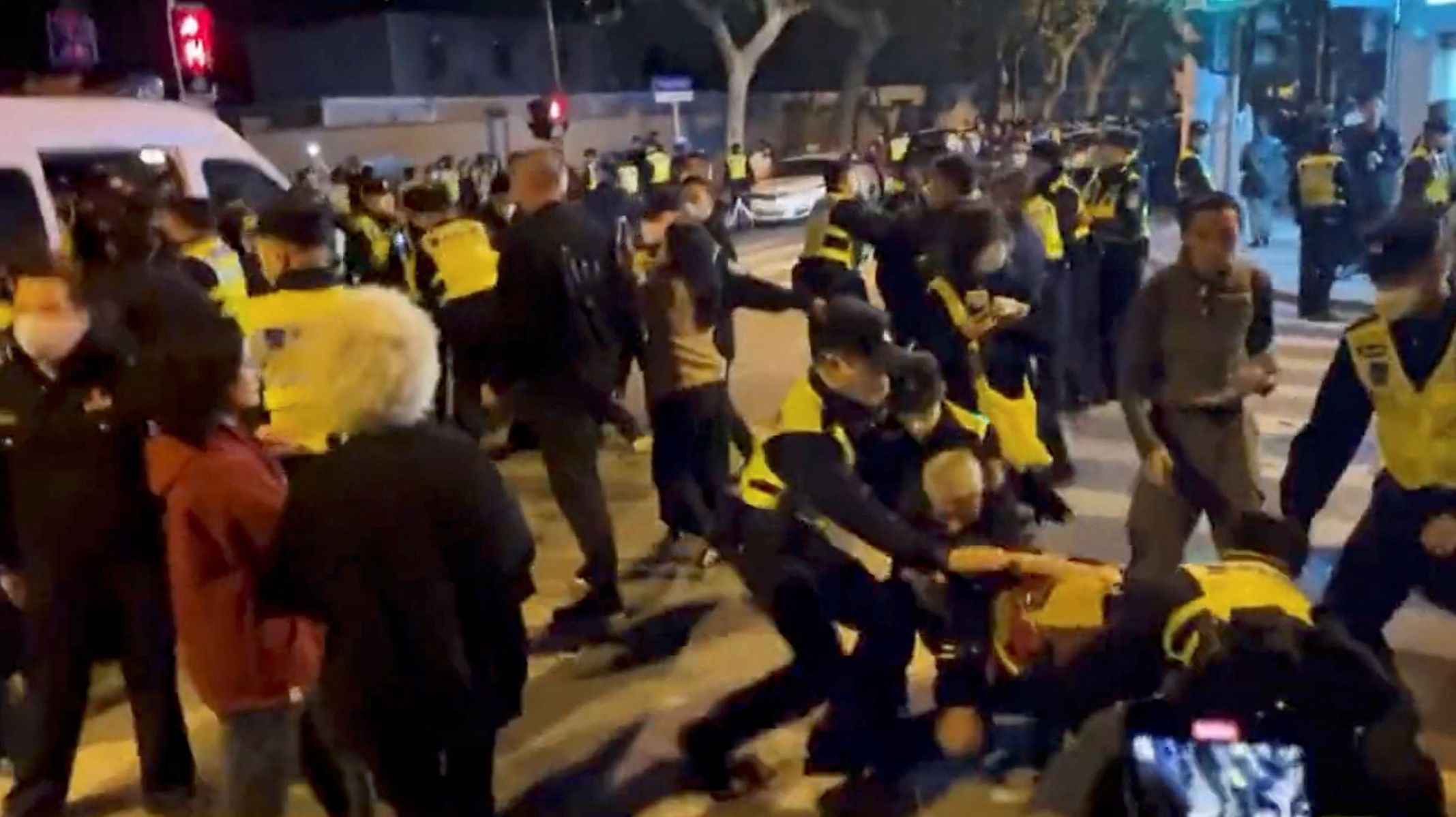 čína covid lockdown protest