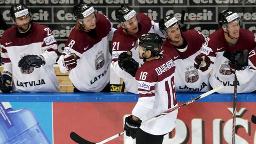 Hokej, MS 2015, Lotyšsko-Francie: Kaspars Daugavinš
