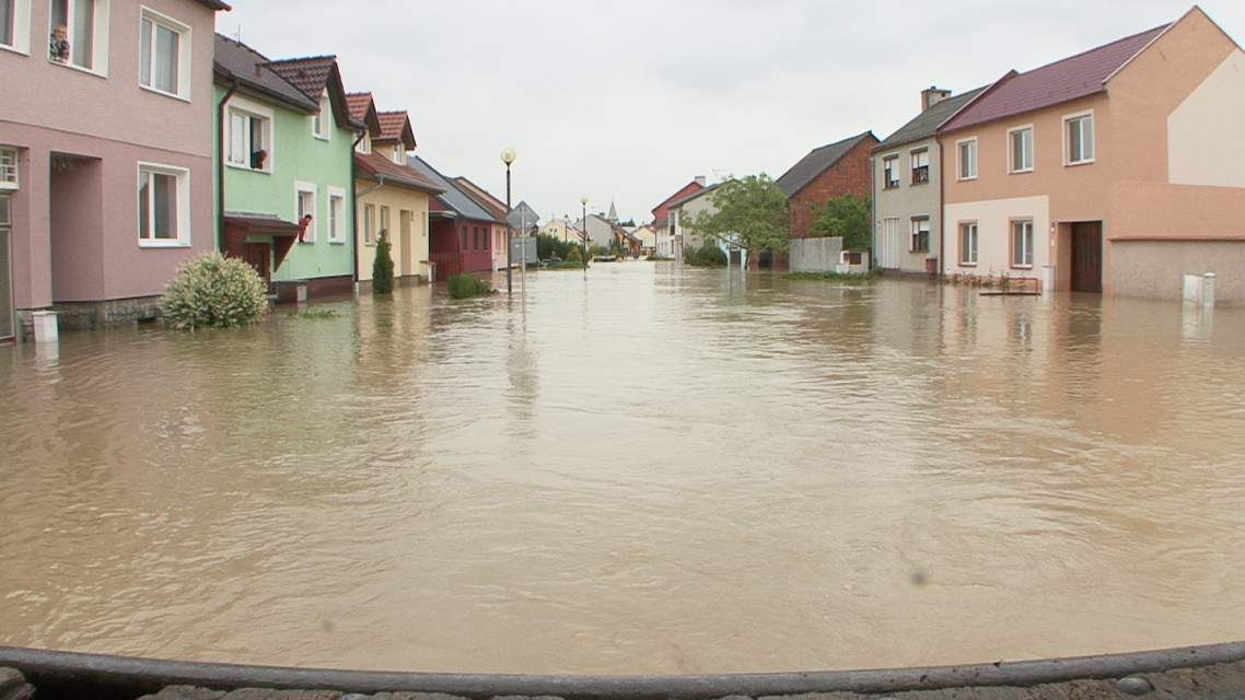 Povodně - Troubky - 2010