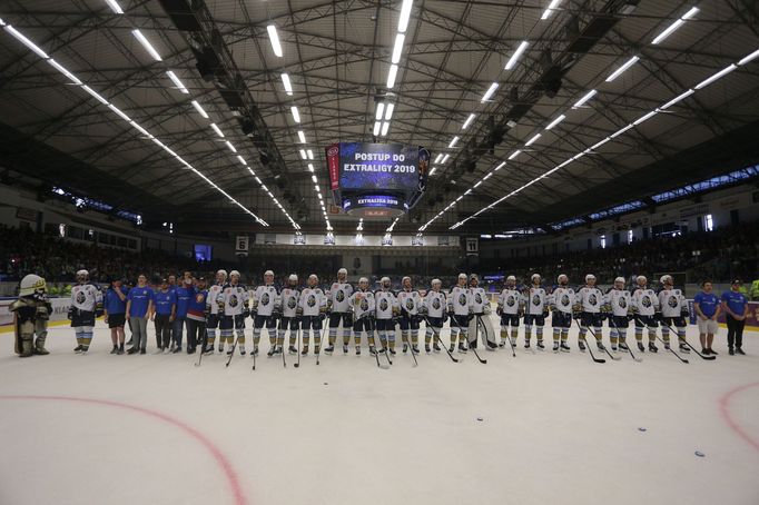 hokej, Kladno, oslavy návratu do extraligy