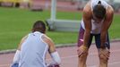 Atletka, Memoriál Josefa Odložila 2013: štafeta 4x100 m, Pavel Maslák (vlevo)