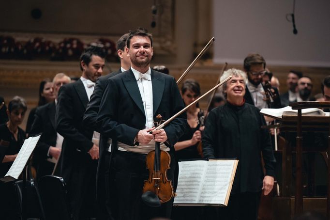 Snímek z druhého vystoupení České filharmonie v Carnegie Hall.
