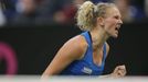 Kateřina Siniaková ve finále Fed Cupu 2018 Česko - USA