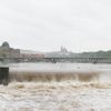 Vltava u Štvanice v Praze 2. června 2013