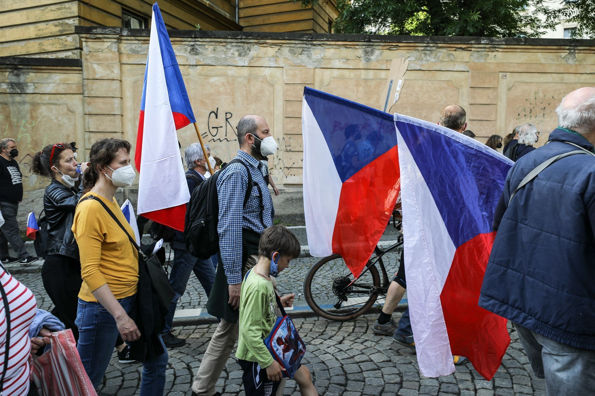 Demonstrace a pochod Milion chvilek pro demokracii, protest, Marie Benešová