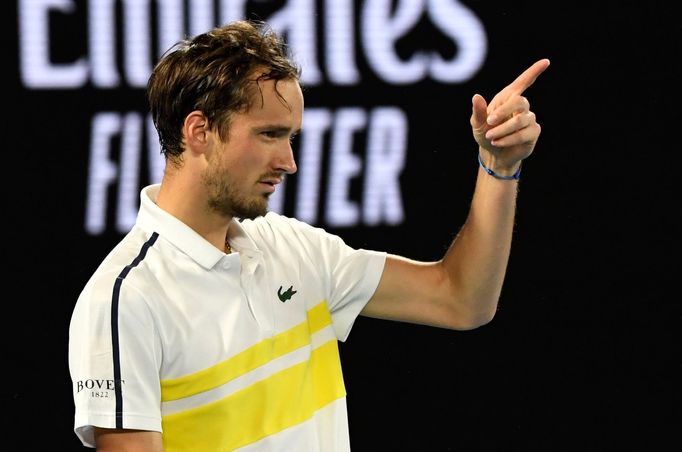 Daniil Medveděv ve finále Australian Open 2021