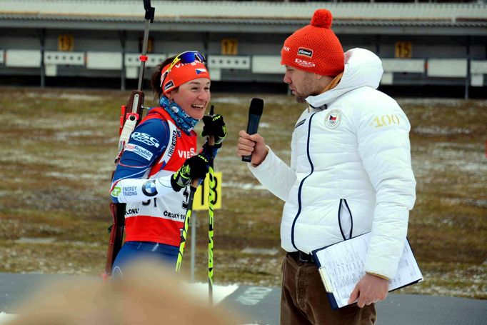 Biatlon, exhibiční supersprinty v Břízkách 2018: Veronika Vítková