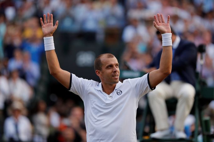 Gilles Müller na Wimbledonu 2017