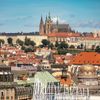 Praha, panorama, Pražský hrad, pohled ze střech, Praha z výšky
