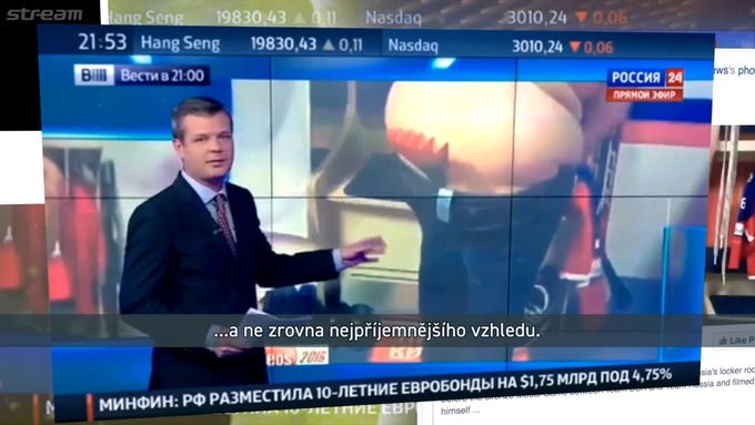 Falešné video o americkém fanouškovi močícím v ruské kabině