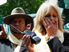 Dojatá bojovnice za práva Gurkhů Joanna Lumleyová
