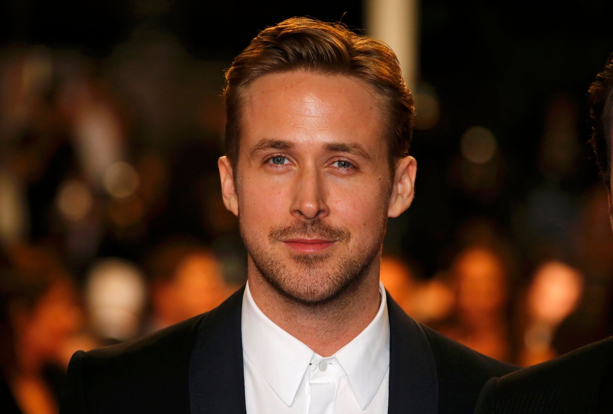 Director Ryan Gosling poses on the red carpet as he arrives for the screening of the film &quot;Lost River&quot; in competition for the category &quot;Un Certain Regard&quot; at the 67th Cannes Film F