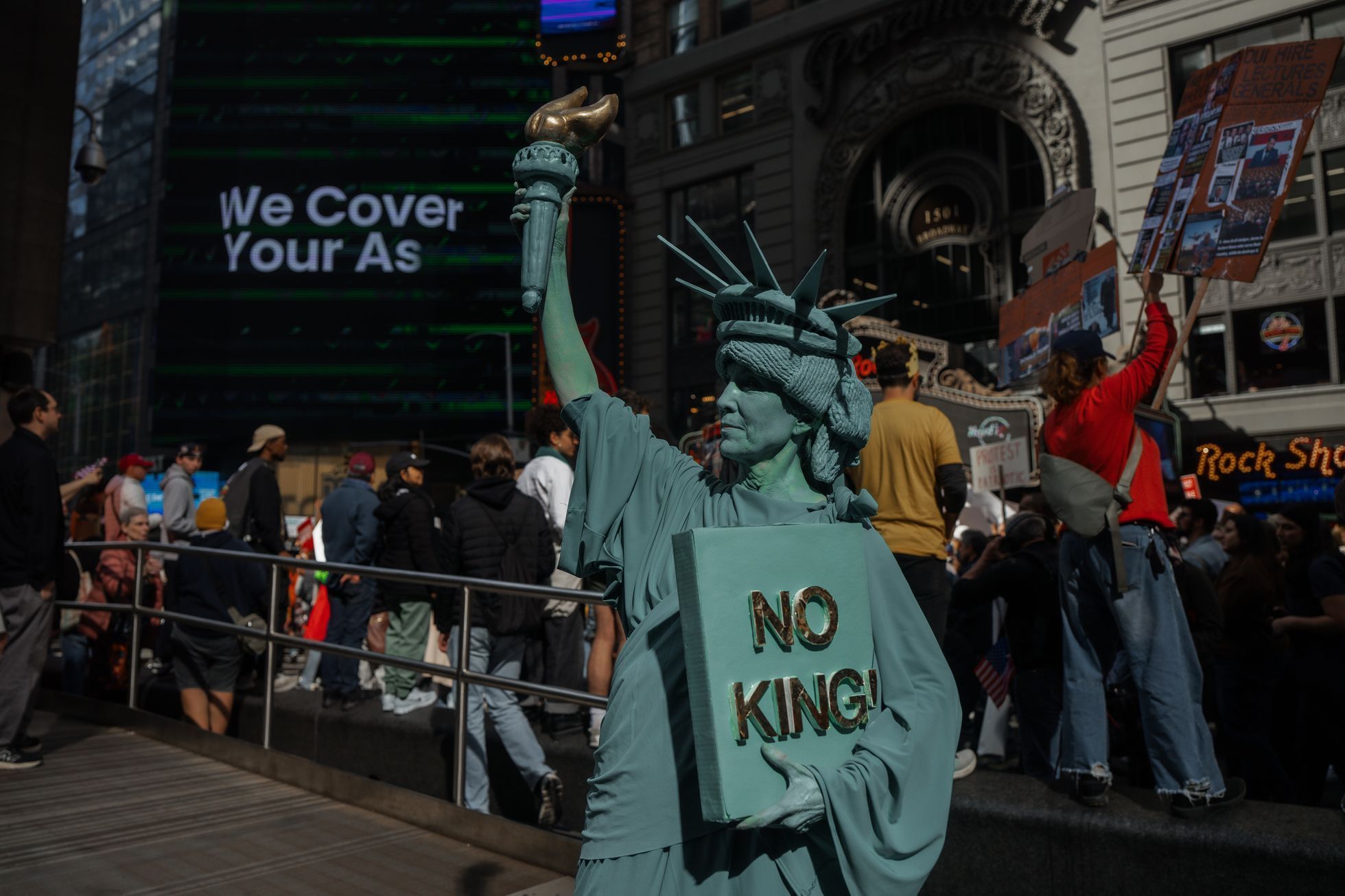 USA, Spojené státy, protest, demonstrace, Donald Trump, No Kings