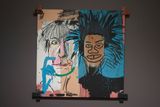Basquiat si ji odnesl do studia, kde podle ní během dvou hodin namaloval obraz Dos Cabezas (na snímku). Tím Warhola odzbrojil.