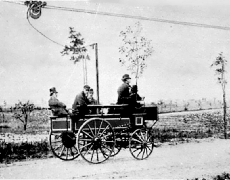 První trolejbus - 1882- Berlín - Siemens