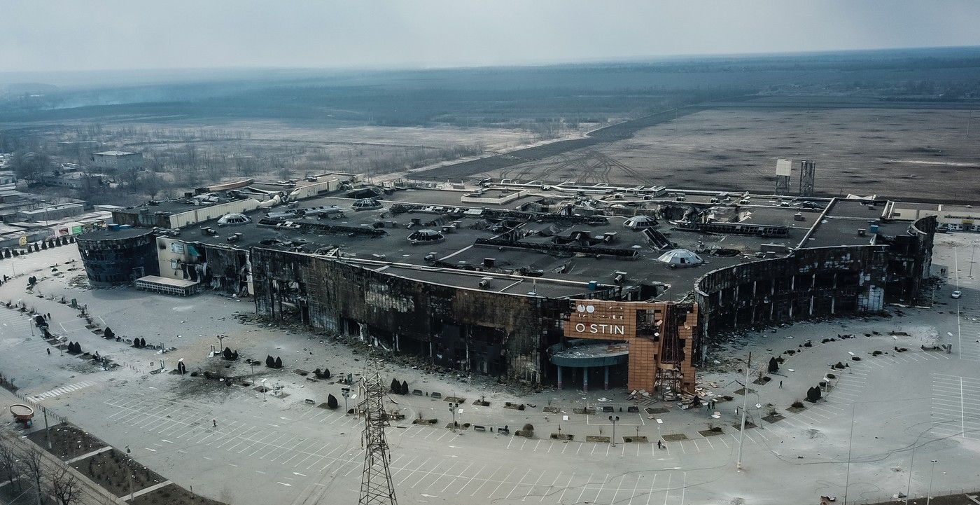 Mariupol, Zničená města na Ukrajině, válka, Ukrajina, města, Ruský útok na Ukrajinu, zkáza, Zahraničí