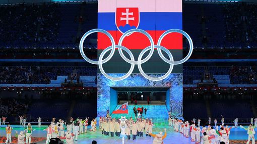 Slavnostní zahájení ZOH 2022 v Pekingu - slavnostní nástup: Slovensko