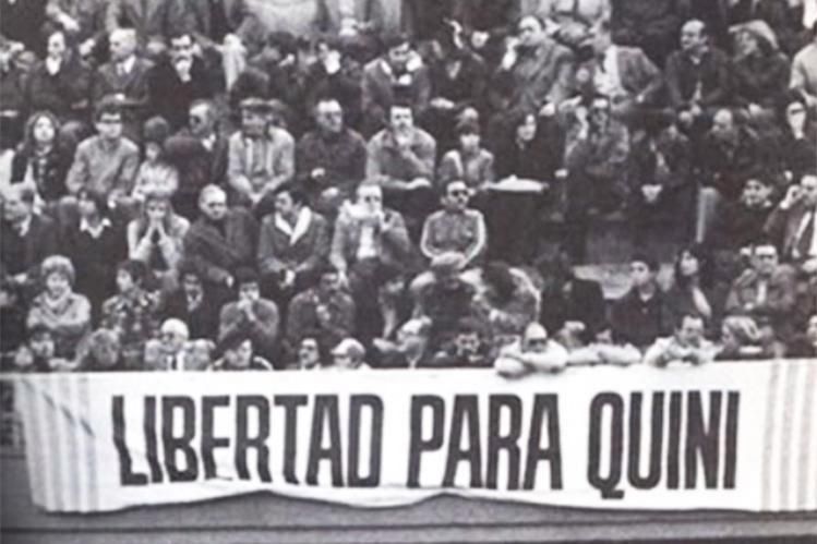 Svobodu pro Quiniho, hlásaly v březnu 1981 transparenty v hledištích po celém Španělsku