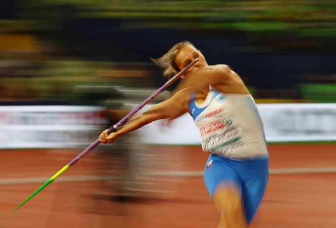 Barbora Špotáková ve finále oštěpařek na ME v atletice 2022 v Mnichově