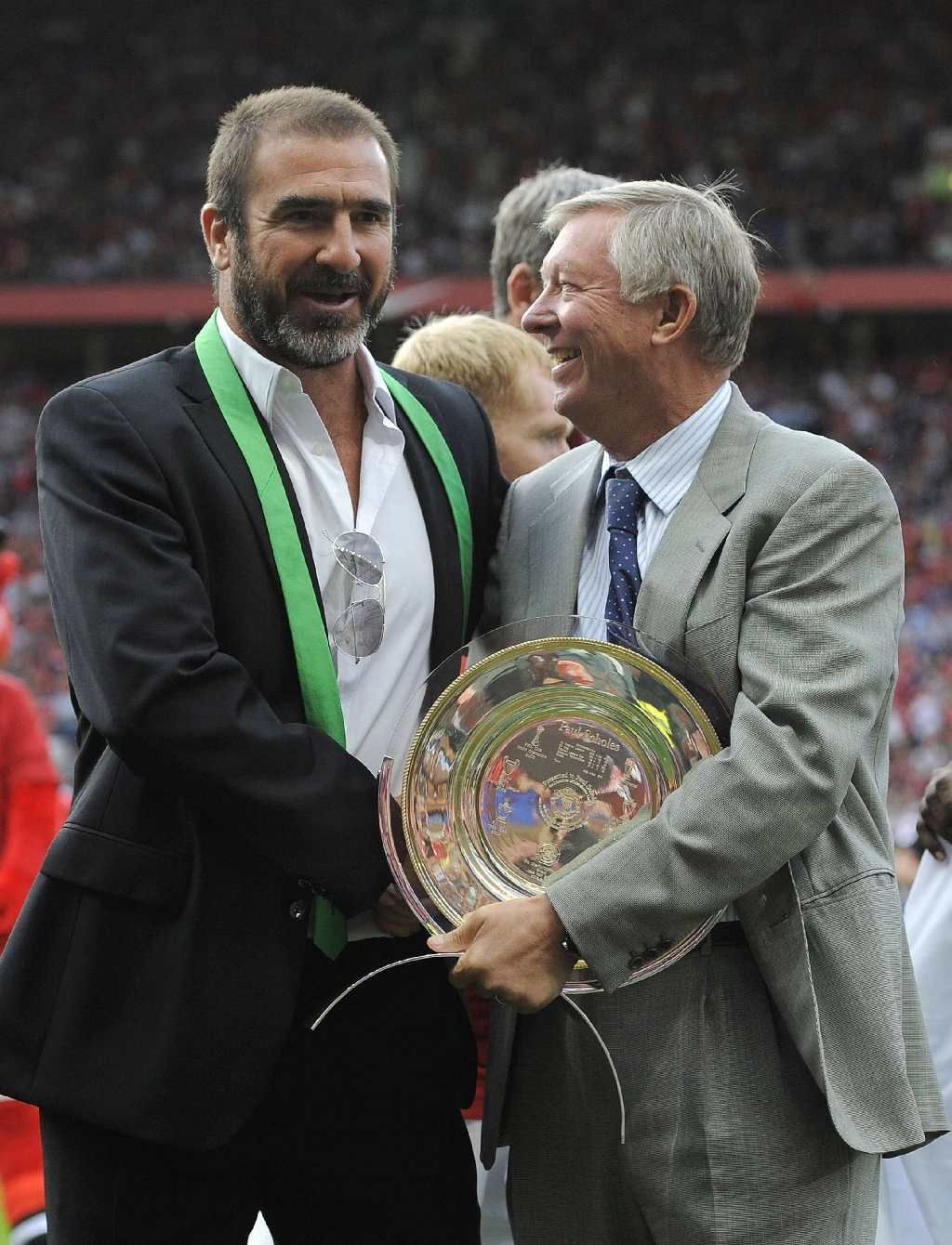 Eric Cantona a sir Alex Ferguson