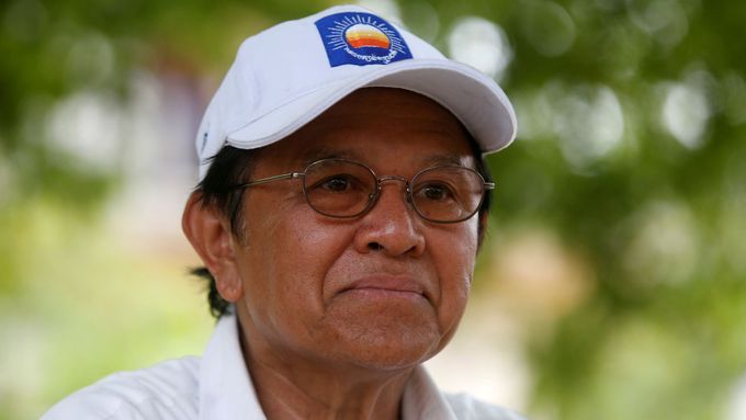 Vůdce kambodžské opozice Kem Sokha.