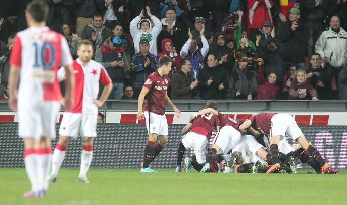 Fotbal, Sparta - Slavia: radost Sparty