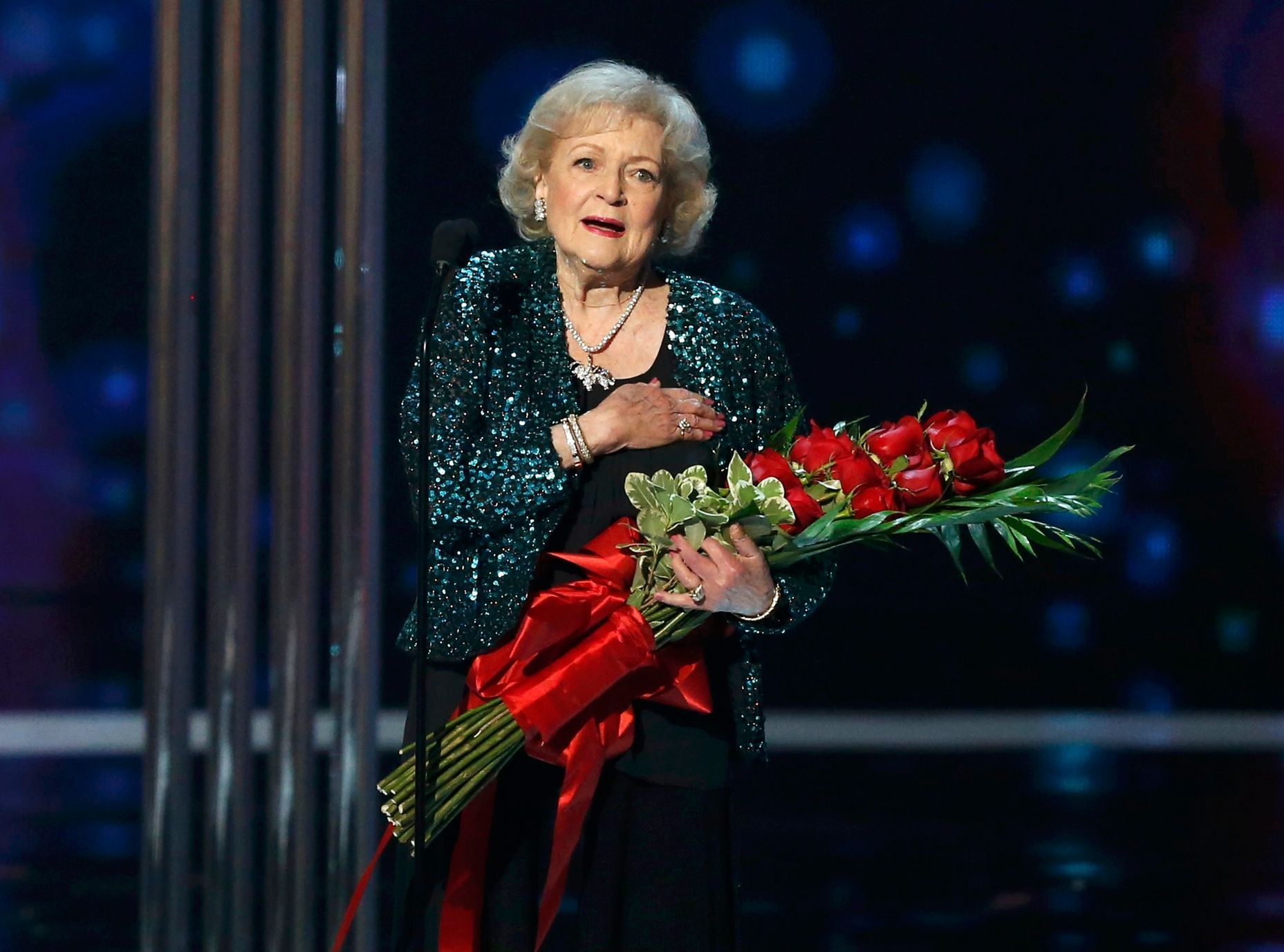 Betty White na People's Choice Awards 2015 v Los Angeles