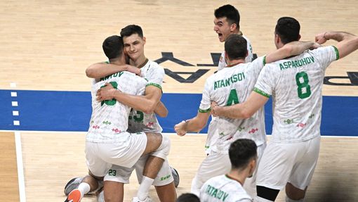 Radost bulharských volejbalistů ve čtvrtfinále MS 2025