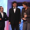 Český lev 2009 - Dušan Klein a Pavel Kříž předávají cenu za nejlepší střih Pavlu Hrdličkovi za film Protektor