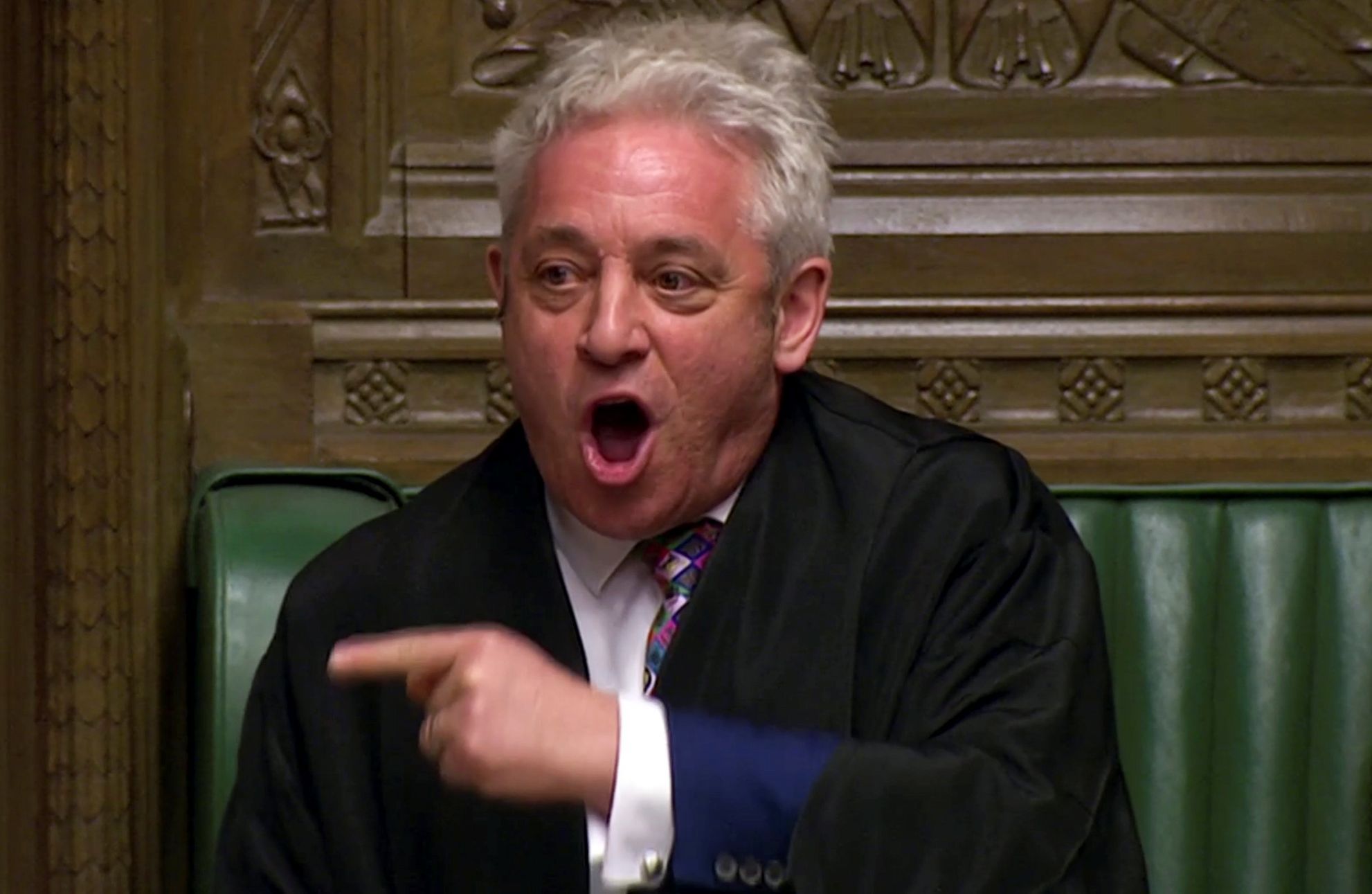 John Bercow odstoupil z funkce mluvčího dolní sněmovny britského parlamentu, září 2019