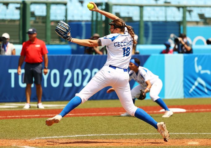 Softbal na olympiádě v Tokiu: USA vs. Itálie