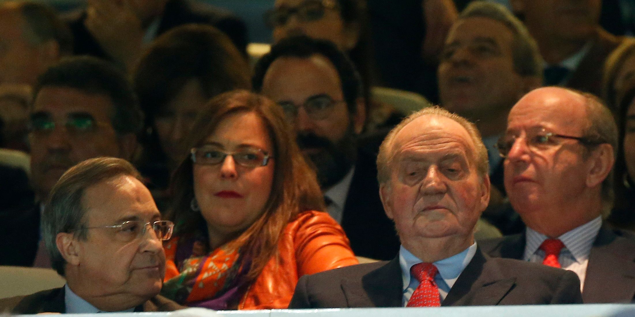 Fotbal, Liga mIstrů: Real Madrid - Dortmund: král Juan Carlos a prezident Realu Florentino Perez