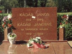Hrob bývalého maďarského komunistického předáka Jánose Kádára.