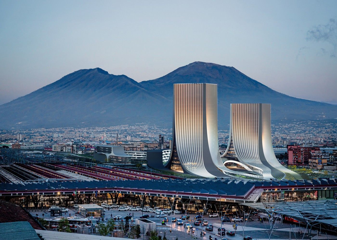 Neapol, věže, projekt, architektura, stavba