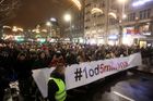 Tisíce lidí v Bělehradu opět demonstrovaly proti prezidentovi Vučičovi