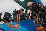Gen. praporčík Ing. Petr Pavel M.A. po letu v ukrajinském Su - 27 na CIAF 2013